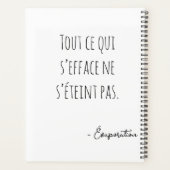 Visage en pixel art noir et blanc planner (Achterkant)