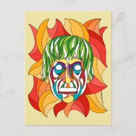 Visage Grimace Briefkaart