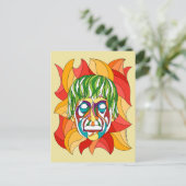 Visage Grimace Briefkaart (Staand voorkant)