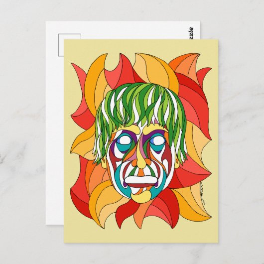 Visage Grimace Briefkaart (Voorkant / Achterkant)