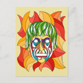 Visage Grimace Briefkaart