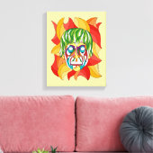 Visage Grimace Canvas Afdruk (Insitu (Woonkamer))