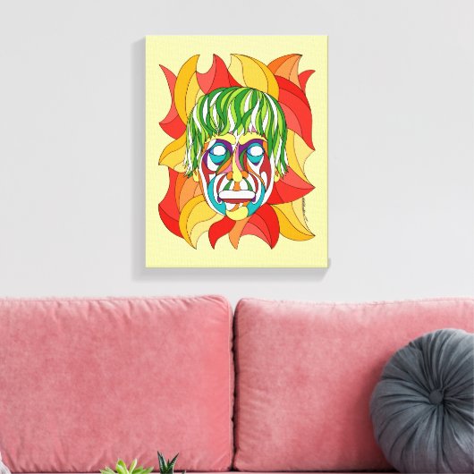 Visage Grimace Canvas Afdruk (Insitu (Woonkamer))