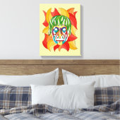 Visage Grimace Canvas Afdruk (Insitu (Slaapkamer))