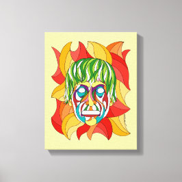 Visage Grimace Canvas Afdruk