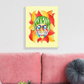 Visage Grimace Canvas Afdruk (Insitu (Woonkamer))