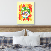 Visage Grimace Canvas Afdruk (Insitu (Slaapkamer))
