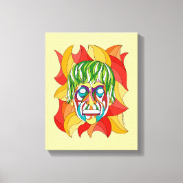 Visage Grimace Canvas Afdruk