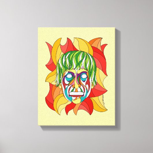 Visage Grimace Canvas Afdruk (Voorkant)