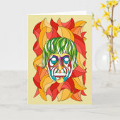 Visage Grimace Kaart (Gele Bloem)