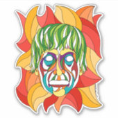 Visage Grimace Sticker (Voorkant)