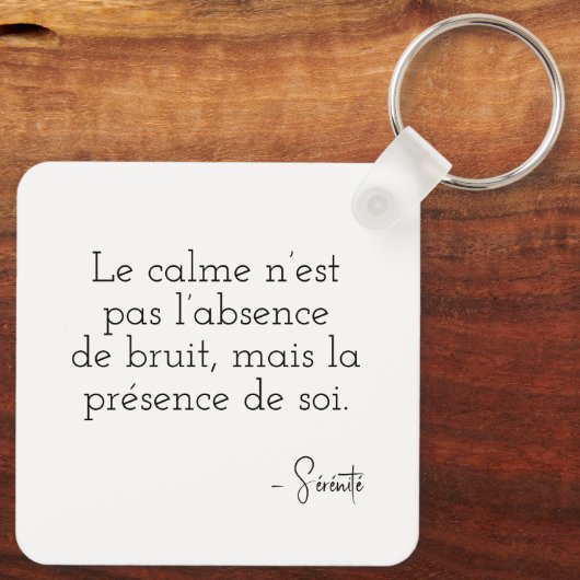 Visage paisible en pixel art sleutelhanger (Achterkant)