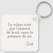 Visage paisible en pixel art sleutelhanger (Achterkant)