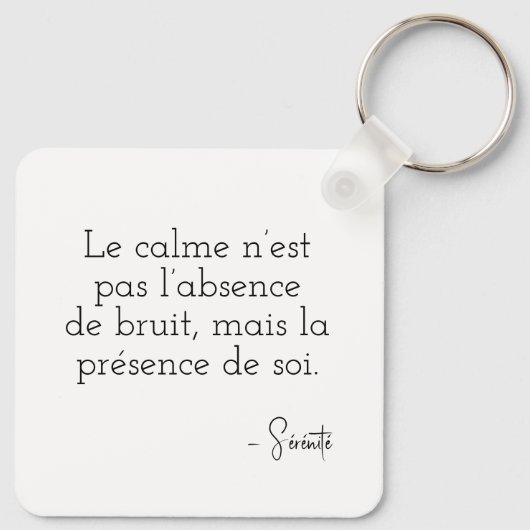 Visage paisible en pixel art sleutelhanger (Achterkant)