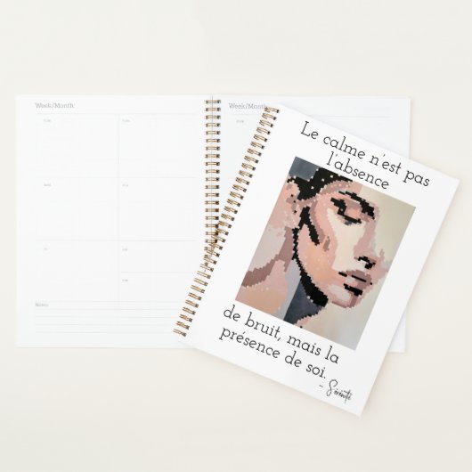 Visage pastel apaisant planner (Display)