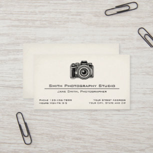 Visagestudio Fotograaf Bedrijfskaart Visitekaartje