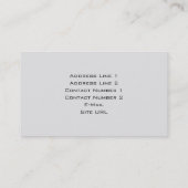 Visagestudio Zakelijke Kaart Visitekaartje (Achterkant)