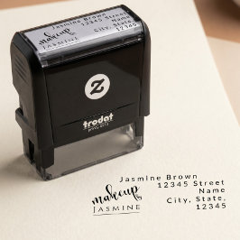 Visagist Aangepast Retouradres Elegant Zelfinktende Stempel