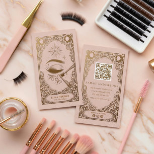 Visagist Bedrijfskaart Celestial Lash Tech Visitekaartje
