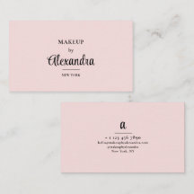 Visagist Blush Roze Elegante Script Handtekening