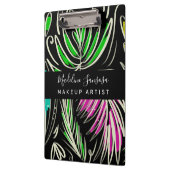 Visagist Bright Jungle Doodles Zwart Klembord (Links)
