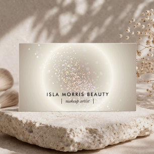 Visagist Celestial Glow Luxe Champagne Goud Visitekaartje