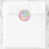 Visagist Drips Roze Glitter Sweet 16th Ronde Sticker (Tas)