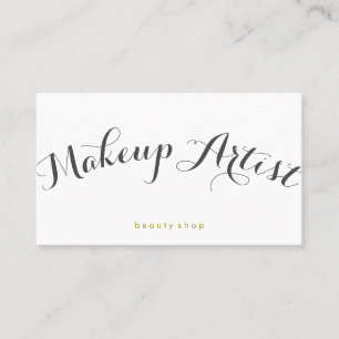 Visagist Fancy Font Minimalist Visitekaartje