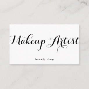 Visagist Fancy Font Minimalist Visitekaartje