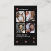 Visagist Instagram POST Terracotta QR-code Visitekaartje (Voorkant)