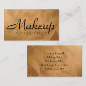 Visagist Koper Metaal Business Card Visitekaartje (Voorkant / Achterkant)