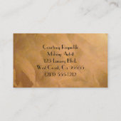 Visagist Koper Metaal Business Card Visitekaartje (Achterkant)