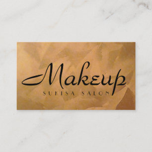 Visagist Koper Metaal Business Card Visitekaartje