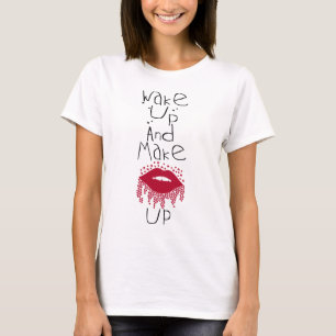 Visagist, Kosmetoloog Lippenstift Mascara Diva T-shirt
