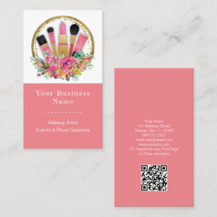 Visagist Kosmetoloog Schoonheidsspecialist QR Code Visitekaartje