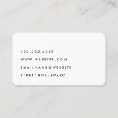 Visagist Minimalist (Grijs/Wit) Visitekaartje (Achterkant)
