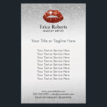 Visagist Rode Lippen Zilver Glitter Schoonheidssal Flyer<br><div class="desc">Visagist Rode Lippen Zilver Glitter Schoonheidssalon Flyers.</div>