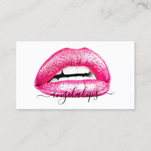 Visagist Roze Lippen modern Visitekaartje