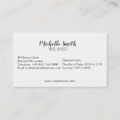 Visagist Roze Lippen Moderne Chic Schoonheidssalon Visitekaartje (Achterkant)