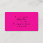 Visagist Roze Visitekaartjes (Achterkant)