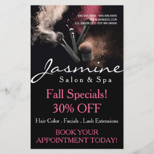 Visagist Salon Spa Nails Haar Flyer Menu