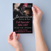 Visagist Salon Spa Nails Haar Flyer Menu (Hand)