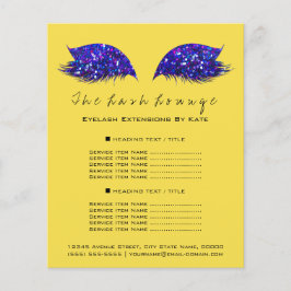 Visagist Schoonheidssalon Flyer IndygoBlue Geel