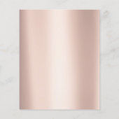 Visagist Schoonheidssalon Glitter Flyer Roze Roos (Achterkant)