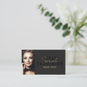 Visagist Schoonheidssalon QR Code Foto Visitekaartje (Staand voorkant)