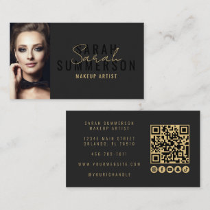 Visagist Schoonheidssalon QR Code Foto Visitekaartje