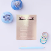 Visagist Schoonheidssalon Roze Gouden Glitters Fly Flyer (Enkel)