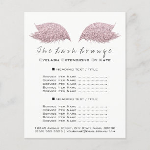 Visagist Schoonheidssalon Zwart Wit Flyer Roos