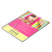 visagist social media foto qr code bedrijf notitieboek (Linkerzijde)