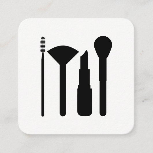 Visagist Vierkante Visitekaartje (Voorkant)